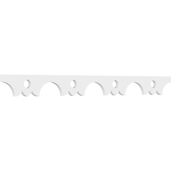 Ekena Millwork Mydland Architectural Grade PVC Running Trim, 4"H x 5/8"P x 48"L RUNP04X0625X48MYD